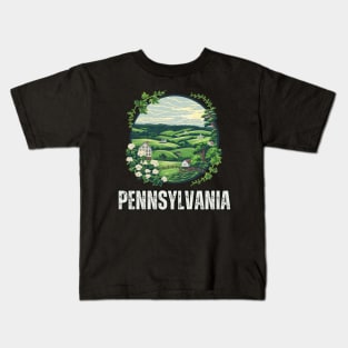 Pennsylvania State USA Kids T-Shirt